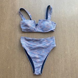Aerie High-Waisted Bandeau Bikini